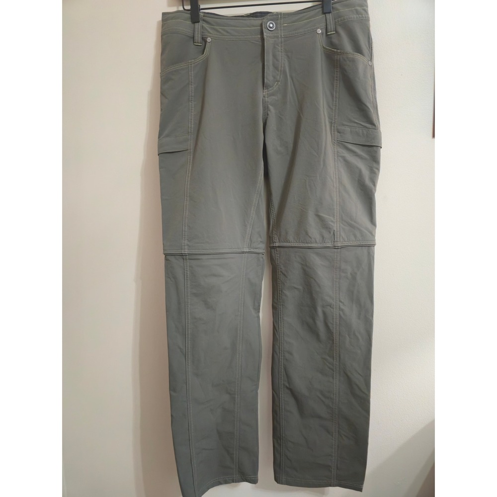 Kuhl Women Anika 12 Reg Convertible Hiking Pants Olive Cargo Zip Off RN 108846